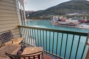 Upper level balcony overlooking the lake