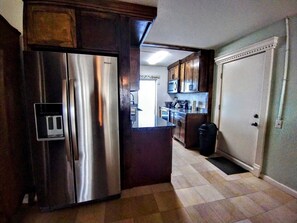 Floor, Refrigerator, Flooring, Indoors, Kitchen
