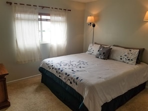 King bedroom with master bathroom