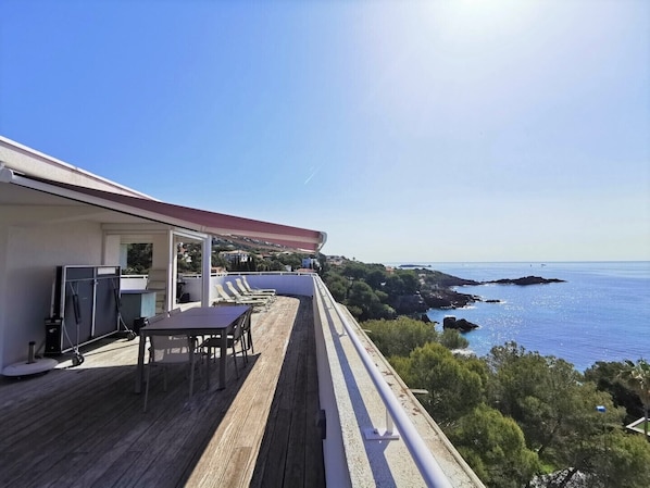 terrasse panoramique sur le toit