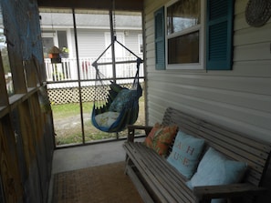 porch swing and glider