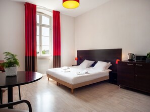 Drift to sleep in a comfortable bed after a wonderful day outside.