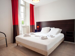 Drift to sleep in a comfortable bed after a wonderful day outside.