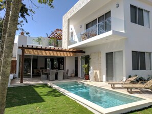view from private garden
