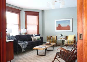 Living Room with oversized sofa
