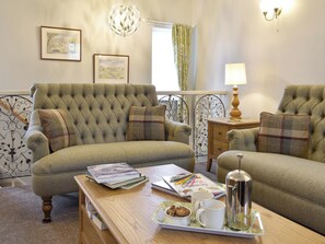 Stylish living room | Manor House Cottage, Holme on Swale, near Thirsk