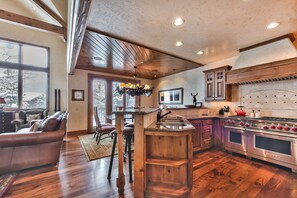 Kitchen, Living Room, and Dining Room.