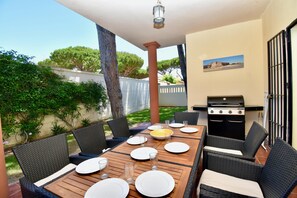 Outdoor dining area