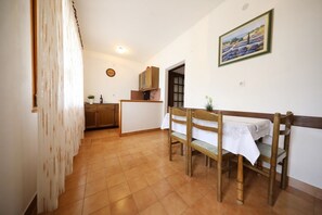 Dining area with kitchen