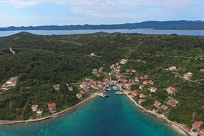 Part of the island from the air