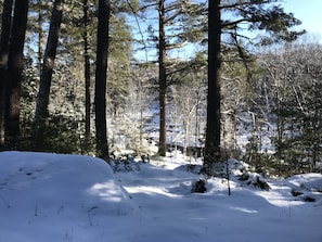 Loon River view from "You and Me in the Trees" patio.