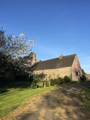 Back approach to house.