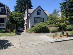 Please plan to park at the far end of the driveway near the gate to the yard