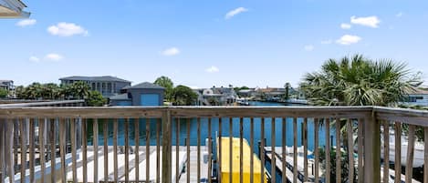 Overlooking the canal leading to the Destin Harbor