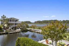 view from elevated deck