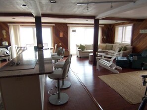 great room -counter, sitting area