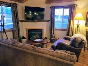 Living Area with Fireplace