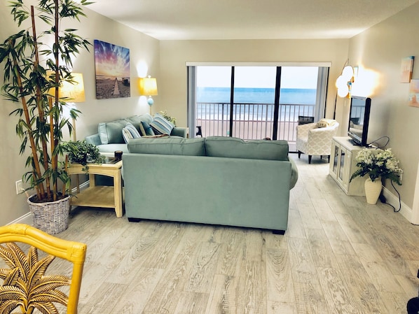 Living room View Of Beach and Balcony