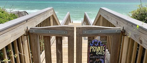 Your private/gated beach access that is almost never crowded! 