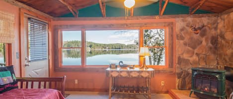 Loon Cabin With View of Lake Colby