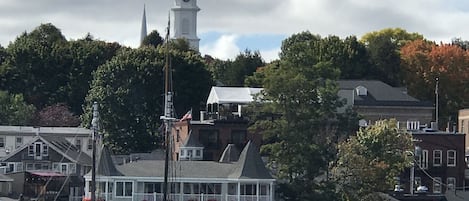 The view from the deck of the house. 