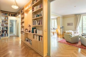 Entrance and living room