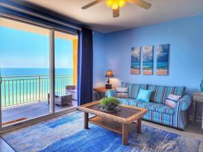 Our condo is located exactly on the beach!
