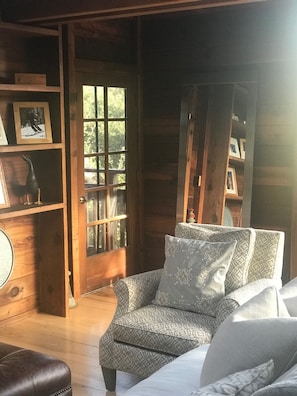 Door to private deck off of two of the bedrooms