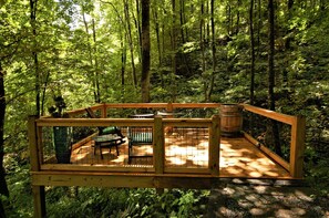 creek-side deck