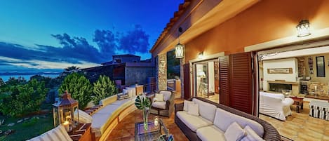 Balcony and living room