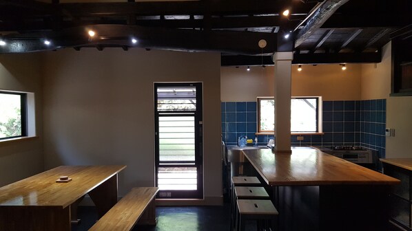 The main kitchen can host plenty of guests