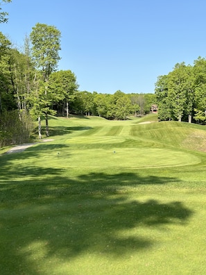 Cedar River Valley Hole #1. 200 yards from the condo