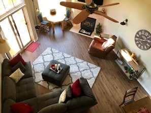 Loft view of Living Room