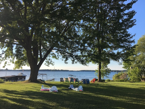 This is your view from the cottage.  Come hang out on the green anytime.