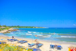 The beach close to the apartments