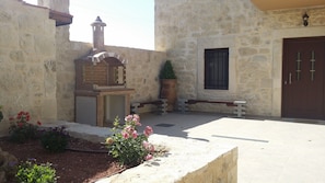 courtyard and BBQ area