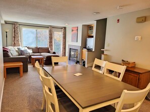 Dining to living area