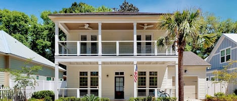 Rocking Chair Front Porch, New Construction Coastal Cottage as Seen on HGTV!