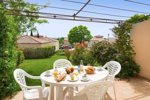 Enjoy the sunshine on your balcony or patio.