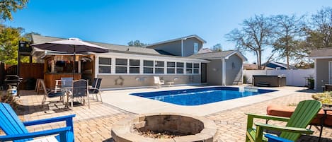 Exterior / Fire Pit / Pool Area