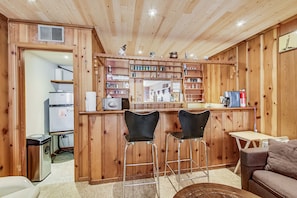 Kitchen with bar seating...