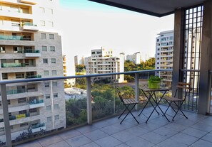 Enjoy the view from the quite and big balcony