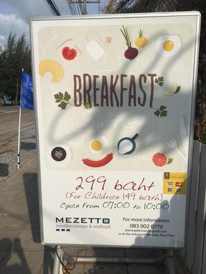 Breakfast place next door
