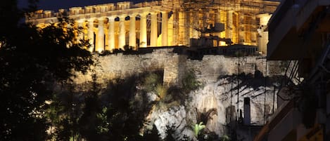 Acropolis view from the living room