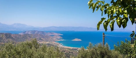 View towards Mirabello bay from the terrace