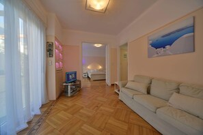 Living room and master bedroom.