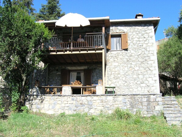 A view of the house from the garden