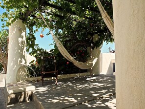 Hammocks under the arbors