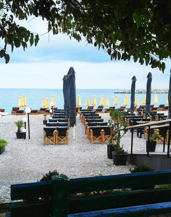 Outdoor banquet area