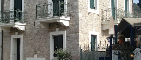 Leludas guesthoue by the sea is a renovated stone built traditional house.